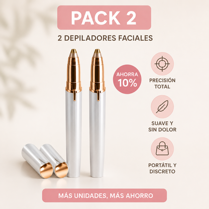 Depiladora facial de precisión indolora RECARGABLE