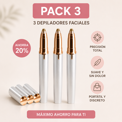 Depiladora facial de precisión indolora RECARGABLE